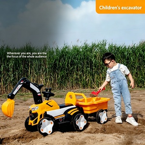 Excavatrice électrique à batterie pour enfants, voiture <span class=keywords><strong>jouet</strong></span> à conduire pour garçons, <span class=keywords><strong>en</strong></span> plastique, grande taille, pour les enfants de 1 à 3 ans et de 3 à 6 ans - Product Image 2