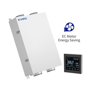 Ventilation HRV E-VIPO 250m3/h, ventilation à récupération d'énergie ERV, moteur à débit constant <span class=keywords><strong>VMC</strong></span> avec échangeur de chaleur à enthalpique, récupérateur - Product Image 4