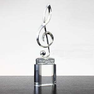 كوب كريستال مخصص الكأس المعدنية الذهب ميكروفون الكأس مسابقة الغناء الموسيقى الإبداعية جائزة التخصيص - Product Image 2