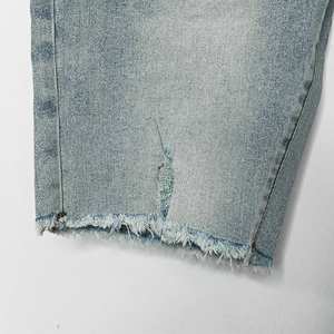 Pantalones Cortos Vaqueros Vintage de Diseñador para Hombre con Bordes Deshilachados y Adornos al por Mayor - Chorte Jean Homme - Product Image 5
