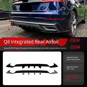 Veidt Adatto per <span class=keywords><strong>Audi</strong></span> <span class=keywords><strong>Q8</strong></span> 4M Sline 2019-2023 Diffusore Posteriore Spoiler Copertura Angolare Modifica Transfrontaliera - Product Image 2