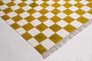 Alfombra Boho de Algodón Hecha a Mano con Estampado Geométrico, Antideslizante, Ecológica, Lavable, Reversible, Moderna para Sala de Estar - Product Image 6