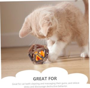 Jouets à mâcher pour chat tressés à la main, en forme de puzzle, de boule à la menthe et de grappe de vigne argentée, tailles petite, moyenne et grande - Product Image 2