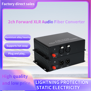 2Ch Forward XLR Balance Audio Fiber Converter Broadcast Standard Analog Balanced Audio - Product Image 2