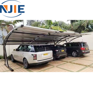 Abri de voiture en acier galvanisé robuste 20x30, style simple, protection UV, <span class=keywords><strong>garage</strong></span> pour voiture, <span class=keywords><strong>bois</strong></span> traité sous pression naturel - Product Image 4