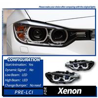 Feux de voiture pour BMW F30, projecteur de phare laser, lentille 2013-2018 F31 LCI, phare LED, style automobile, accessoire automobile, double couleur DRL