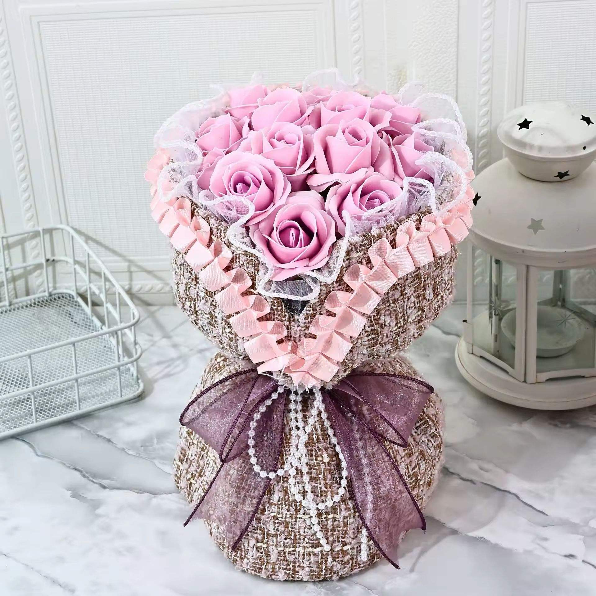 ช่อดอกกุหลาบสีชมพู 2