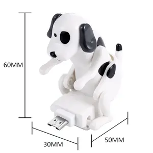 面白い犬の急速充電器ケーブルミニスマートフォン1mかわいい充電ラインマイクロUSBケーブル急速充電器ケーブル