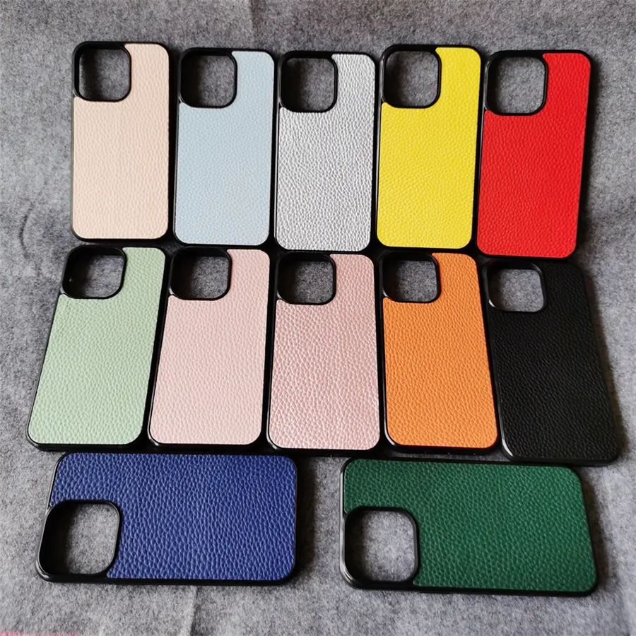 Customized Luxury Premium Full Oil Wax Pu Leather Electroplated Phone Case For Iphone 11 12 13 14 15 Pro Max