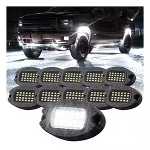 Ventas calientes Carcasa de aluminio Night Riding Aura Light Kit Car Truck Metal Solid White Rock Light Chasis Light - Product Image 1
