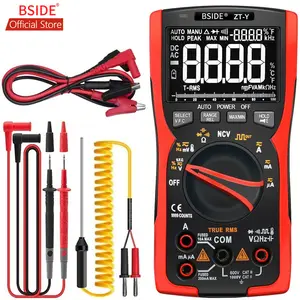 Multimetro digitale BSIDE True RMS capacità automatica tensione di temperatura corrente Hz Ohm Duty Cycle Tester con barra analogica