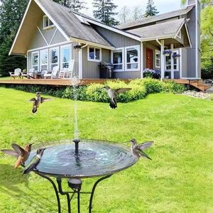 Mini <span class=keywords><strong>fontaine</strong></span> <span class=keywords><strong>solaire</strong></span> pour bain d'oiseaux avec pompe à eau pour petits jardins et balcons - Product Image 6