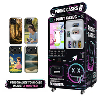 Máquina Expendedora de Fundas para Teléfonos con Sistema de Pedidos Remoto, Máquina Expendedora de Impresión de Fundas para Teléfonos, Equipo Comercial para Escuelas y Museos