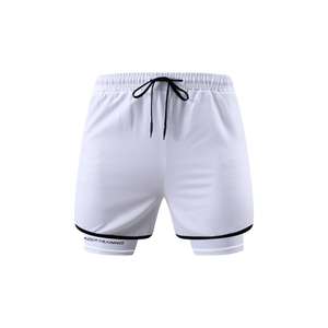 Pantalones cortos de compresión elásticos sin costuras para hombre para correr con paneles de ventilación de malla - Product Image 6