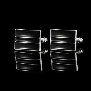 <span class=keywords><strong>Gemelos</strong></span> de <span class=keywords><strong>camisa</strong></span> francesa clásica, botón de puño de esmalte dorado plateado Azul Rojo Negro, venta al por mayor de accesorios de joyería para regalo de hombres - Product Image 6