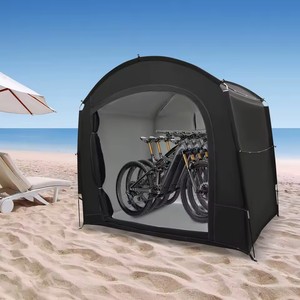 Tente de rangement pour vélos portable, imperméable, anti-UV, coupe-vent, en Oxford 210D et PVC enduit, pour 1 à 4 vélos, abri extérieur - Product Image 6