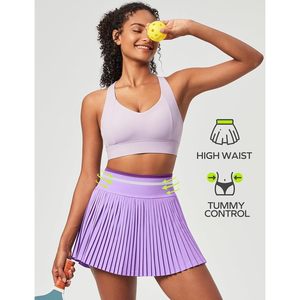 FOXA Pleated Tennis <b>Skirt</b> With Shorts High Waisted Seamless Golf Athletic <b>Skirt</b> For Women With Pocket - Product Image 5