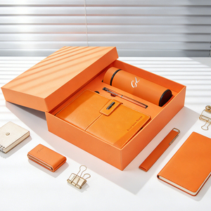 Ensemble de cadeaux d'affaires de luxe avec logo personnalisé, design moderne, gourde isotherme en acier inoxydable et carnet, tasse cadeau isotherme - Product Image 3