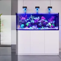 Nouveau réfrigérateur + aquarium professionnel pour poissons d'eau salée, aquarium de récif corallien, aquarium de roche