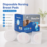 MummyFriend Coussinets d'allaitement jetables absorbants et respirants en trois dimensions avec SAP et pâte de bois pour la maternité