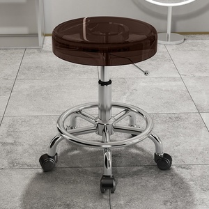 Fauteuil de Barbier Moderne en Acier, Inclinable, Réglable en Hauteur, Antistatique pour Salon de Coiffure et Institut de Beauté - Product Image 2