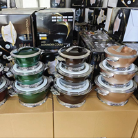 Ensemble de casseroles classiques de qualité supérieure avec garniture argentée, 3 pièces, 2,5 L, 4,5 L, 6,5 L, bol de service isolé, pot thermique pour le Moyen-Orient, Ramadan