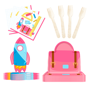 Assiettes, gobelets et serviettes à thème de remise de diplôme DAMAI – Assiettes en carton jetables pour fête de remise de diplôme, fournitures de fête, décorations, pour 8 personnes - Product Image 4