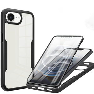 CHAOYIDIAN 360 Étui transparent intégral pour <span class=keywords><strong>iPhone</strong></span> <span class=keywords><strong>11</strong></span> 12 13Pro 14 15 Pro Max, protection intégrale avant et arrière - Product Image 3