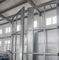 Porte coulissante anti-explosion industrielle en acier sur mesure, grande portée, haute stabilité, isolation acoustique pour entrepôt