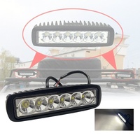 Nueva Barra de Luz LED de 18W y 6 Pulgadas, Impermeable IP67, con Haz de Luz Concentrada/Difusa, para Vehículos Todoterreno, Camiones, Jeeps y Motocicletas