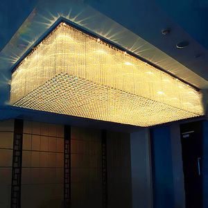 Ijver Verlichting Custom Bruiloft Decoraties Kristallen Kroonluchter Villa Feestzaal Grote Luxe Project Hotel Lobby Plafondverlichting - Product Image 3