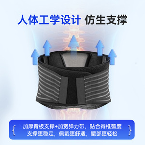 Ceinture de soutien lombaire pour une position assise prolongée, la course à pied, l'exercice, augmente la force abdominale, protège le bas du dos - Product Image 3