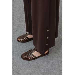 Vestido Casual con Cierre para Mujer, con Detalles de Bolsillos, Corte Holgado, Dobladillo Recto, Tejido de Tela, para Uso Diario 14299TKS - Product Image 1