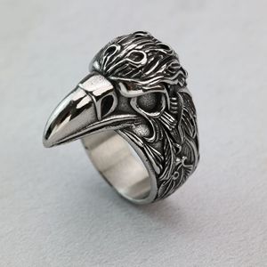 Retro Stainless Steel Men's <b>Ring</b> Eagle Relief Solid Design Gift Jewelry - Product Image 2