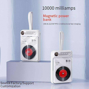 Gebra PK005 10000mAh 22.5W แบตสำรองแม่เหล็กไร้สายแบบพกพาบางเฉียบ Li-Polymer พร้อมสายในตัว Type-C รองรับ - Product Image 3