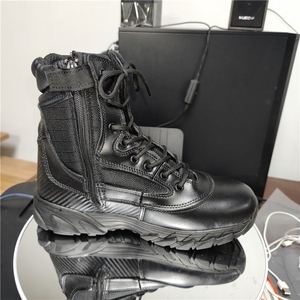 Bottes tactiques noires TSB02 personnalisées, modèle Typhoon, pour zones chaudes, respirantes avec fermeture éclair latérale - Product Image 5