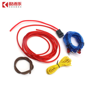 ชุดสายไฟซับวูฟเฟอร์ Cooler Audio ขนาด 10GA สำหรับเครื่องขยายเสียงในรถยนต์ พร้อมปลั๊กไฟ 12V DC วัสดุ PVC - Product Image 1