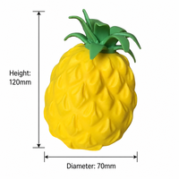 Grandes peluches en forme d'ananas, extra douces, à récupération lente, fruits réalistes à presser