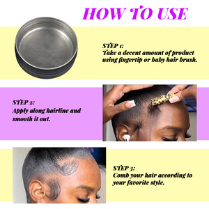 Cera Fijadora de Bordes de Marca Privada, Fuerte Fijación, Sin Residuos, <span class=keywords><strong>Hidratante</strong></span>, Gel Estilizador No Grasoso para Control de Bordes, Para Todo Tipo de Cabello - Product Image 6