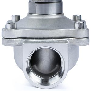 EE. UU. Válvula Solenoide Sólida de 1 Pulgada de Acero Inoxidable 12V CC Normalmente Abierta con Sello Viton Tipo Caja de Conexiones - Product Image 5
