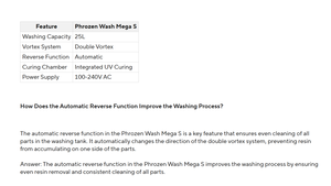 Phrozen Mega S 25L Machine de lavage et de séchage automatique à fonction de rétrolavage, nouveau dispositif de nettoyage industriel avec garantie d'un an - Product Image 5