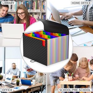 Quản lý tập tin mở rộng 24 túi, gấp hộp lưu trữ hóa đơn có kích thước thư, giá đỡ tập tin ánh sáng. - Product Image 5