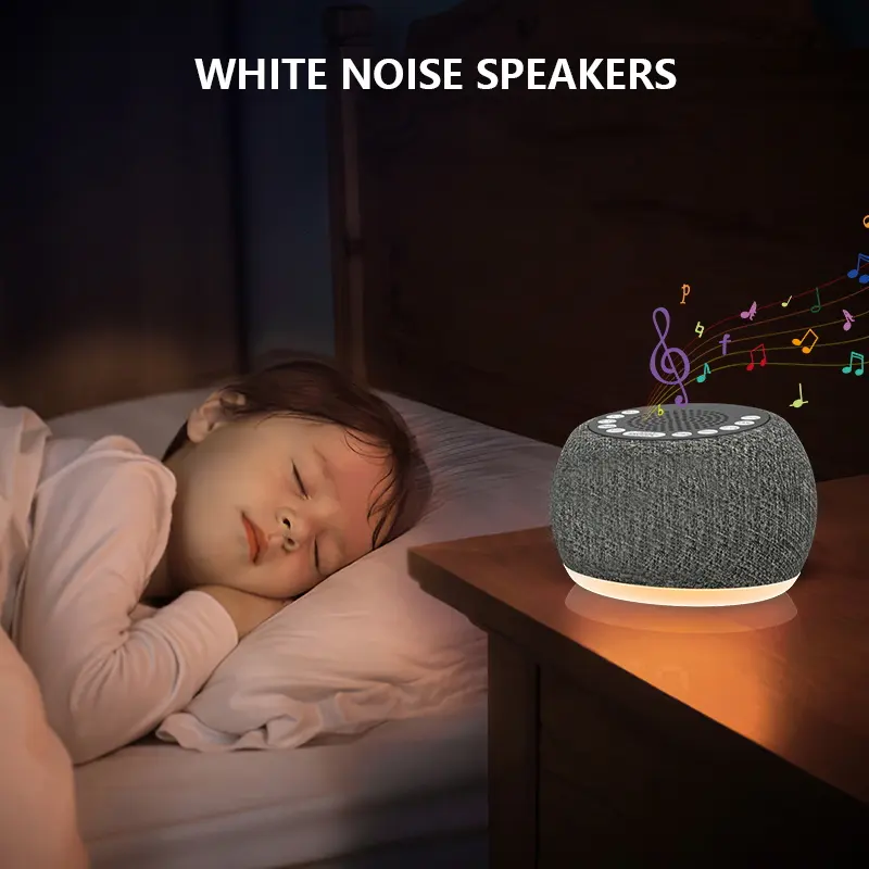 2024 nueva máquina creativa de sonido de ruido blanco mejor para bebés máquina de ayuda para dormir con luz nocturna