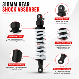 Amortisseur arrière de moto 310 mm, réglable en amortissement, pour motos tout-terrain BSE T8 <span class=keywords><strong>Kayo</strong></span> CRF KLX YZF - Product Image 3
