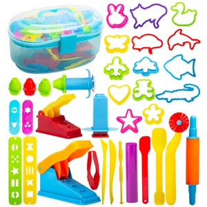Playdough non toxic clay modeling tools accessories set with animal molds