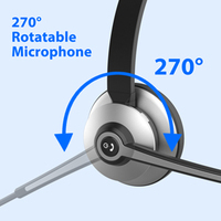 Mars Meilleure vente Haute clarté de la voix Casque de camionneur sans fil Casque unique antibruit Top Produits électroniques grand public