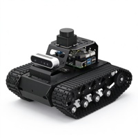 HT MentorPi Raspberry Pi 5 Châssis de voiture robot intelligente à suspension sur rail, Vision SLAM, IA, Grand Modèle, Robot ROS