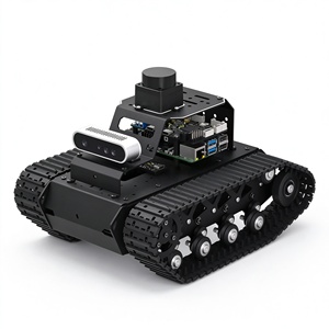 HT MentorPi Raspberry Pi 5 Châssis de voiture robot intelligente à suspension sur rail, Vision SLAM, IA, Grand Modèle, Robot ROS - Product Image 2