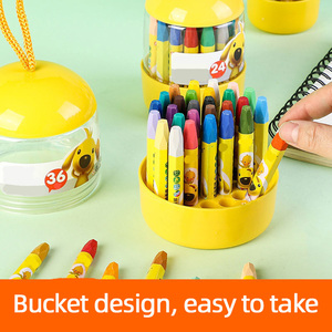 Ensemble de bâtons de crayons multicolores lavables et non toxiques pour le dessin 12/18/24/36 couleurs personnalisées <span class=keywords><strong>Pastels</strong></span> à l'huile douce pour l'école - Product Image 3
