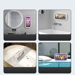 Support portable flexible en plastique pour télévision de salle de bain ou extérieure, étanche avec trou pour écran tactile, sans perçage, pour usage domestique - Product Image 6